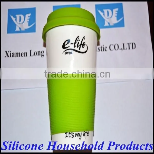 Ceramic Travel Coffee Mug Silicon Lid photo-5