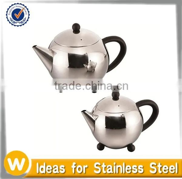 High Quality Mirror Finished Single Wall Stainless Steel Tea Pot photo-2