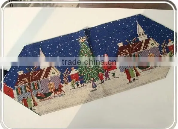 New Design Beautifu Luxury Jacquard Christmas Table Runner