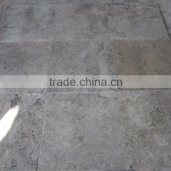Silver Travertine Tiles From Turkey photo-2