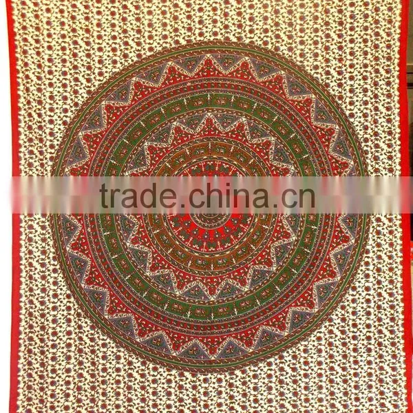Elephant Stars Hippy Tapestry Bedspread Artworkindian Mandala Handmade Natural Art Wall Hanging photo-3
