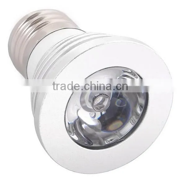 90-240V 16 Colors Changing 3W E27 RGB LED Bulb Lamp Spotlight With Remote Control photo-2