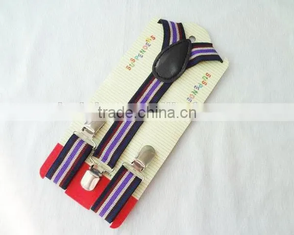 Wholesale Fashion Stripes Kids Elastic Braces Suspender photo-2