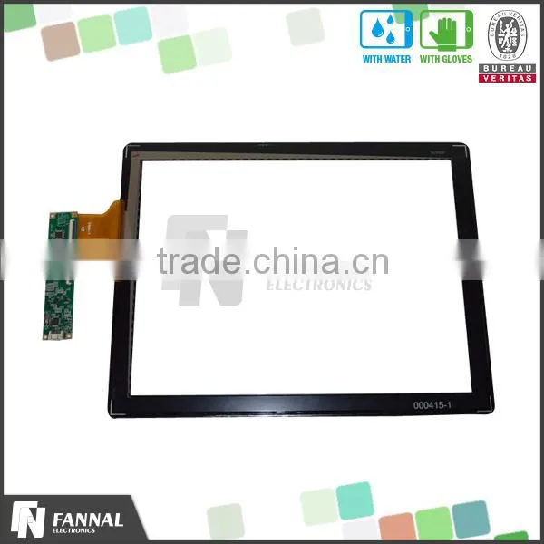 EXC7200 Glass+Glass Structure 15 Inch USB Multi Touch Screen Overlay Kit photo-2