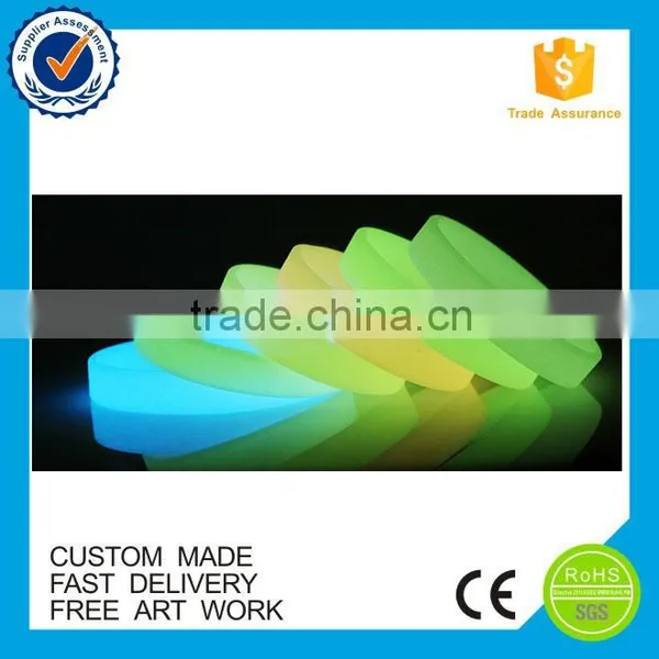 Business Gifts Eco-friendly Custom Glowing Silicone Wristband photo-6