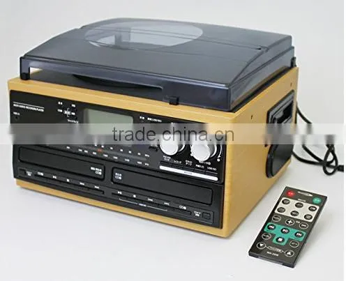 Rain Lane Double CD Player Electric Gramophone and Cassette Encoding Vinyl Player photo-5