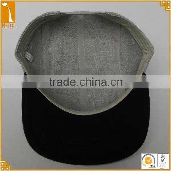 Custom Male Multi Panels Plain Distressed Unstrctured Embroidered Snapabck Baseball Cap Wholesale photo-5