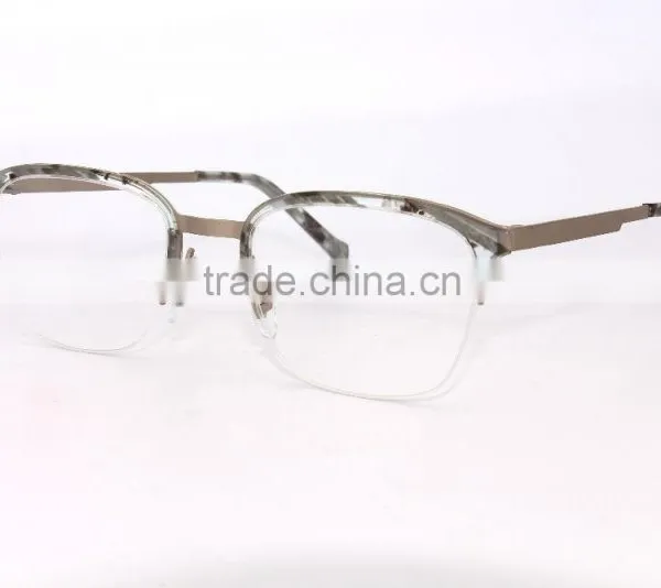 G3623 Transparent Yellow Custom Half Rim Eyeglass Frames For Women photo-4