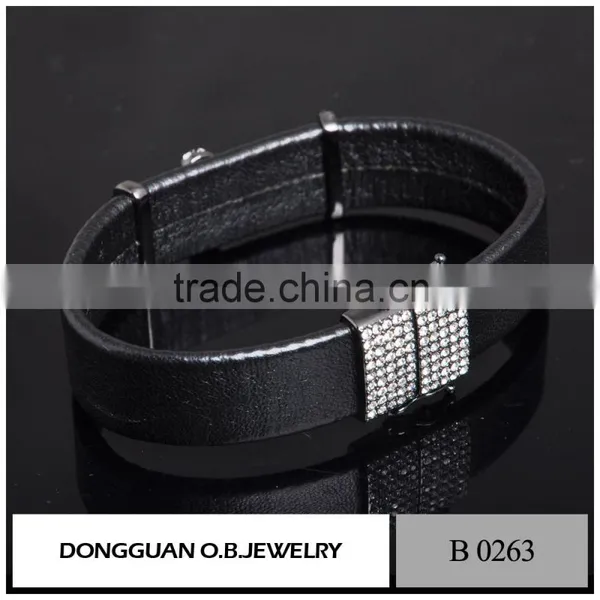 Stainless Steel Bracelet Magnetic Bracelet,Fancy Mens Leather Bracelet photo-3
