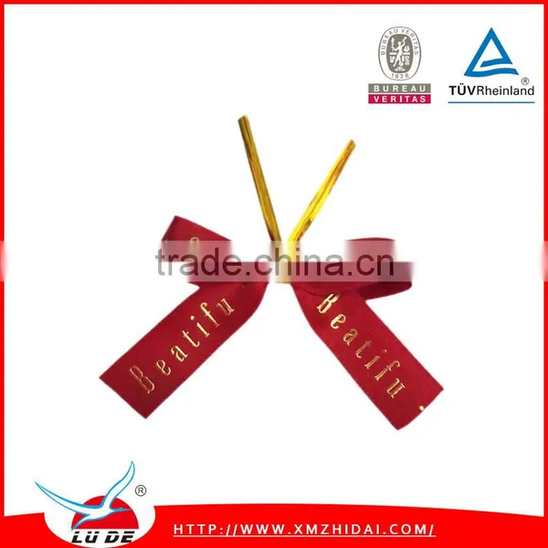 2015 Wholesale Satin Pre-tied Ribbon Bows for Gift Packing photo-3