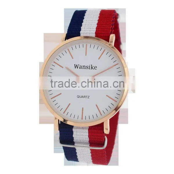 Hot Selling Men's Slim Watch With Nylon Watch Bands photo-6