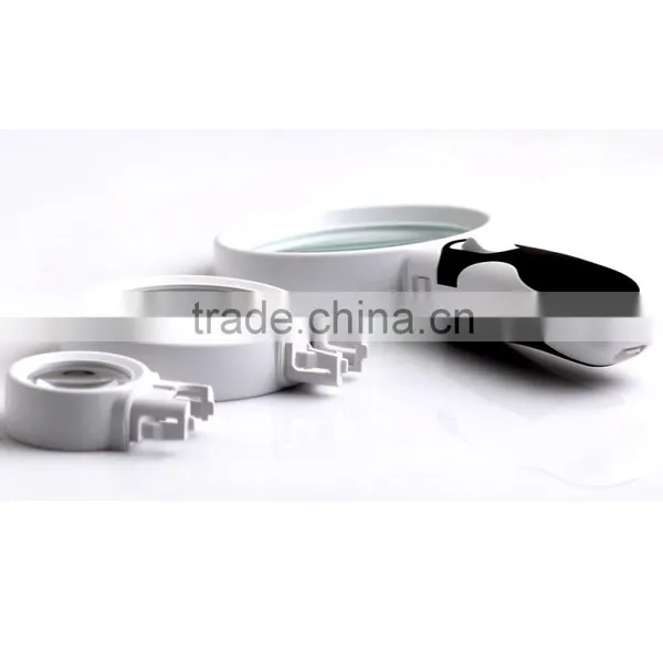 BIJIA Handheld LED Magnifier Set With 3 Detachable Glass Lenses photo-2