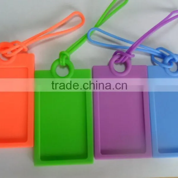Customized Logo HOT Suitcase Silicone Luggage Tags ID Address Holder Silicone Identifier Label photo-2