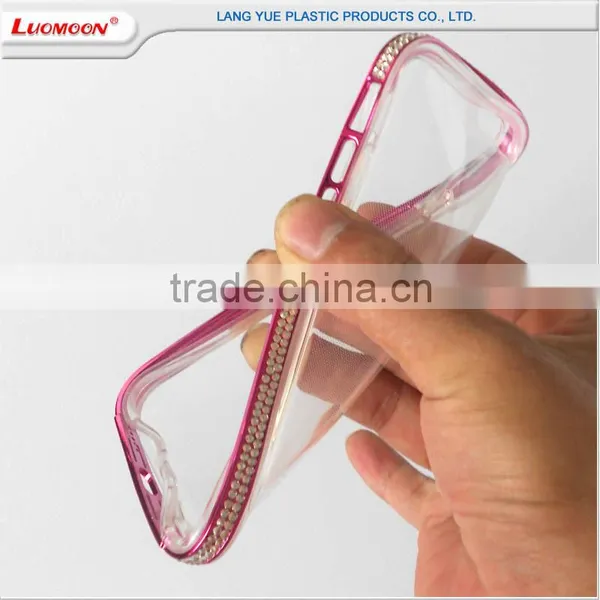 TPU Back + PC Frame Diamonds Case for Iphone6 Bumper, for Iphone6 Accessories photo-2