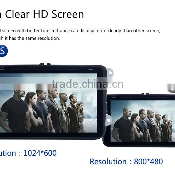 Cheap 8 Inch High Quality Double Din 1024 600 High Resolution Car Gps Dvd Player for VW Skoda photo-3