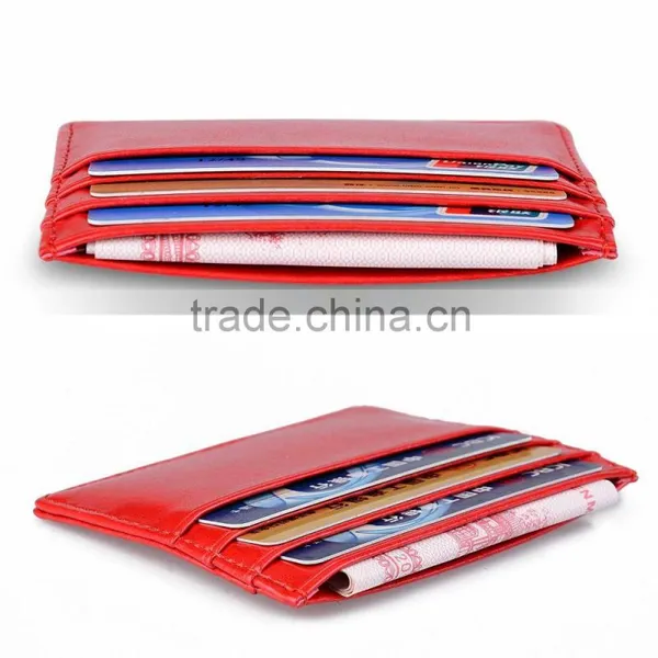 2016 Most Popular Simple Leather PU Blocking Wallets/case/holder for Credit Card . Quality Assured photo-4