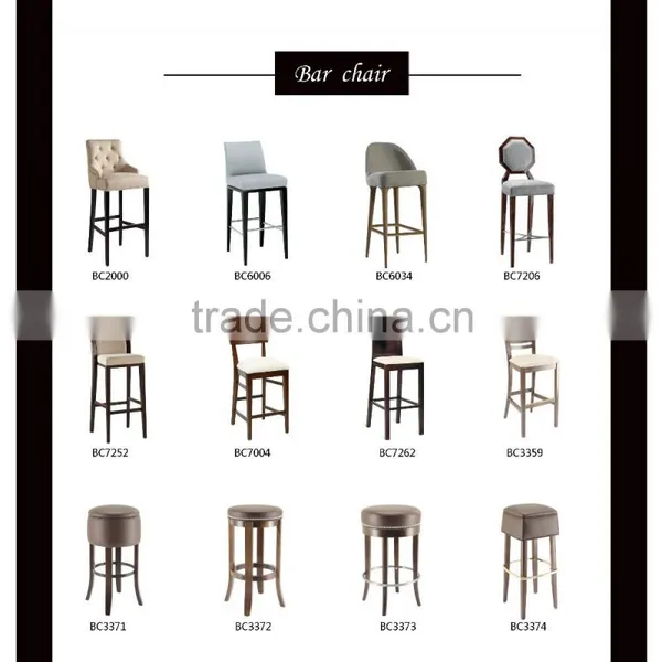 Wooden Round Wood Bar Stools With Arms photo-2