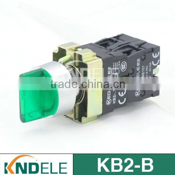Rotary Switch,2 or 3 Position Selector Switch With Light LED XB2-BK