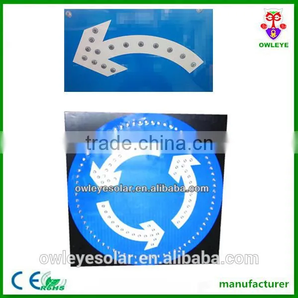 Roadside Reflective Aluminium Solar Supplied Circular Signal Board photo-4