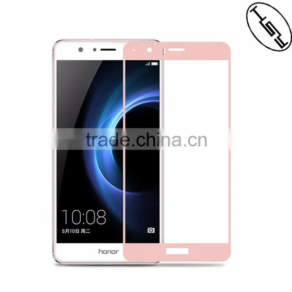 HUYSHE Cell Phone Accessories Tempered Glass Anti-broken Screen 2.5D Full Cover Guard 0.3mm Protector for Huawei Honor V8 photo-4