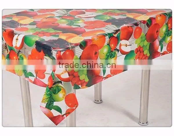 PVC Transparent Printed Tablecloth / PVC Table Cloth Rolls photo-3