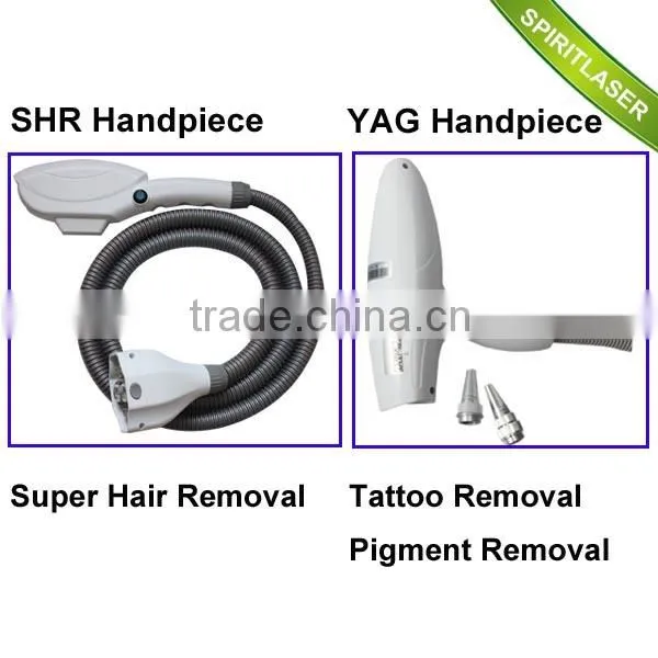 Aispirit Combination Machine YAG Laser Removal Pigment and SHR Handle for Fast Hair Removal photo-5