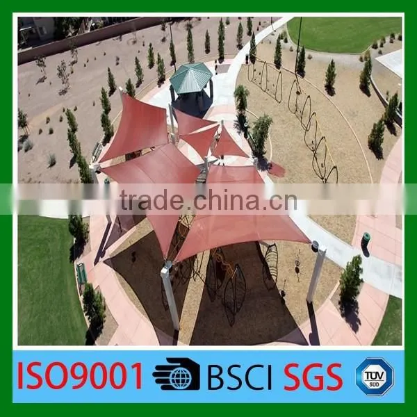 100% New HDPE With UV Packing Lot Sun Shade Sail photo-2