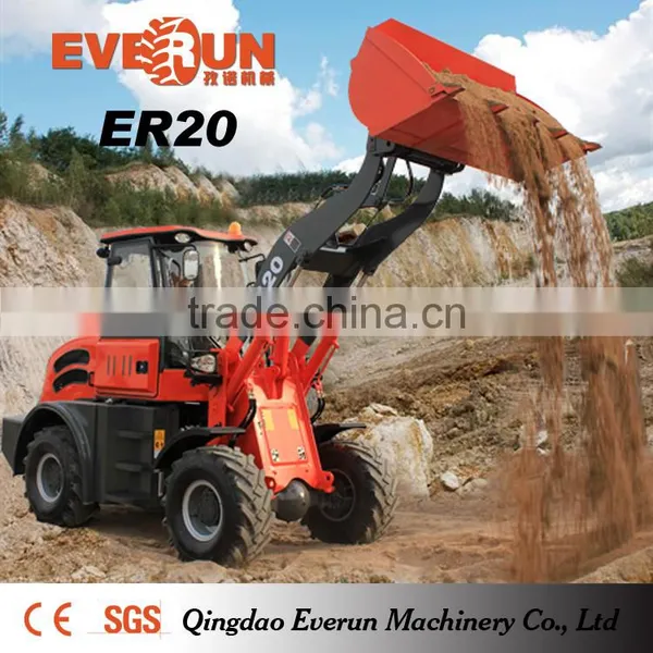 EVERUN Brand ER20 Small Wheel Loader With Rops & Fops Cabin photo-2