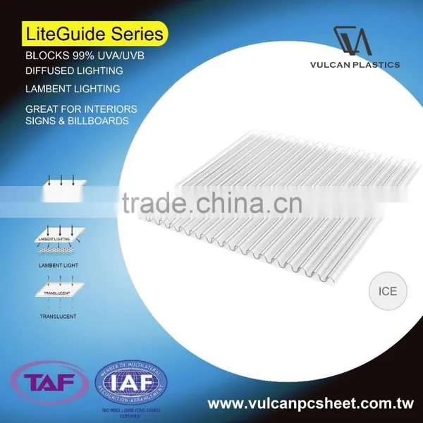 Co Extruded Translucent Polycarbonate LED Sheets (LiteGuide Series) photo-4