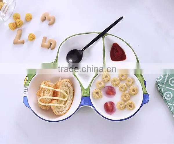 9inch Car Shape Ceramic Plate Children Ceramic Plate Kids Funny Ceramic Plate photo-3