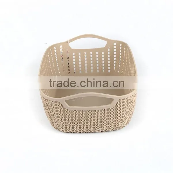 Plastic Square Storage Basket With Multi-colors photo-4