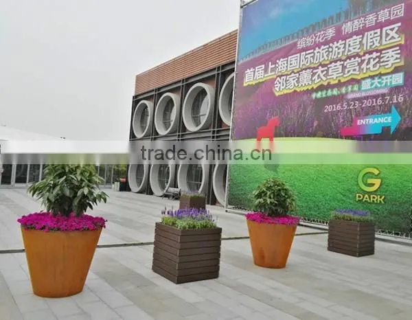 FO-9C07 Modern Design Corten Steel Planter&flower Pot photo-3