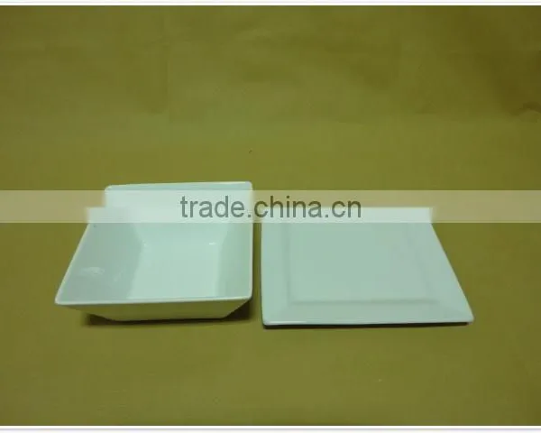 Wholesale China Cheap Stocked White Porcelain Ceramic Soup Bowl With Dish photo-3