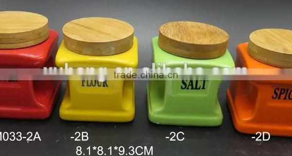 Jar Wholesale Unique Colorful Kitchen Ceramic Canisters Set Tea Container photo-5