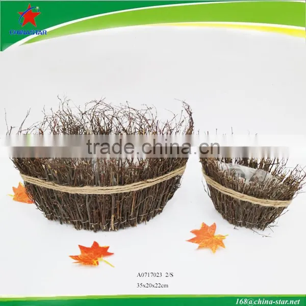 Willow Twig Handmade Craft Flower Vase photo-4