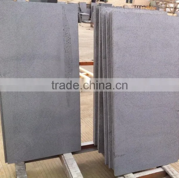 Black Stone Tiles Basalt Grey With Holes Black Basalt Stone,Basalt Wall Tiles photo-4