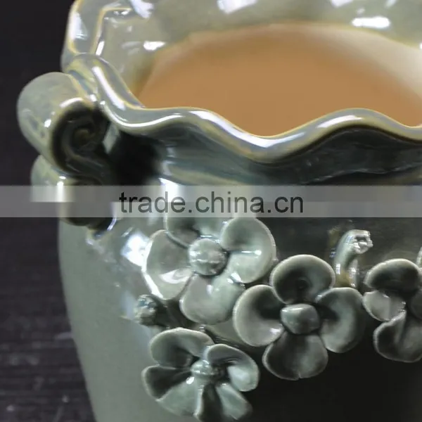 Factory Ceramic Handmade Flower Pot for Garden Plant Decoration photo-5