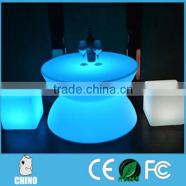 Illuminated Nightclub Round Coffee Table Led Furniture Sets photo-4