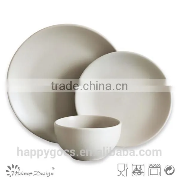 Matt Brown Color Glaze Stoneware Dinner Set Made in China photo-3