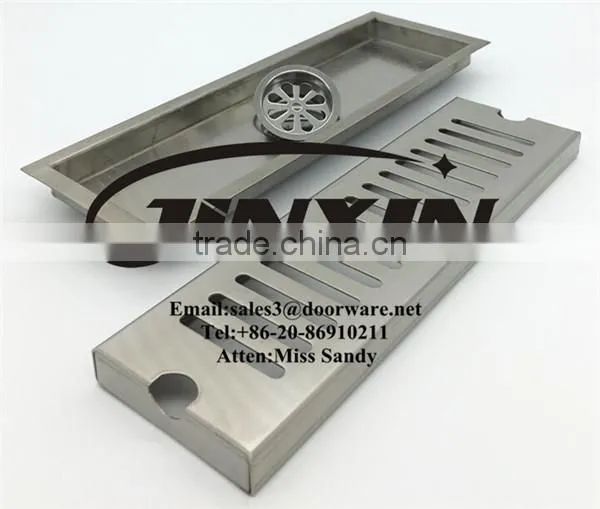 JINXIN Stainless Steel Floor Drain Grate/Long Linear Floor Drain photo-2
