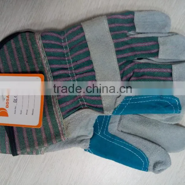 Reinforced Cow Split Leather Safety Glove photo-2