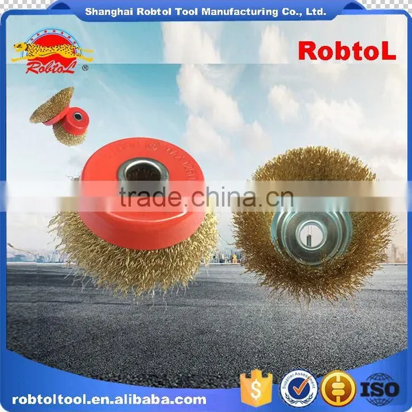 5" Steel Wire Cup Brush Wheel Twist Knot Crimped Bowl Disc Abrasive Round Grinding Cheaning Brush photo-6