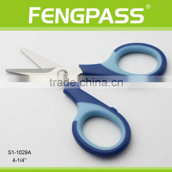 S1-1029A 4.25" 2Cr13 Stainless Steel Blade With PP+TPR Plastic Handle Mini Scissors photo-2
