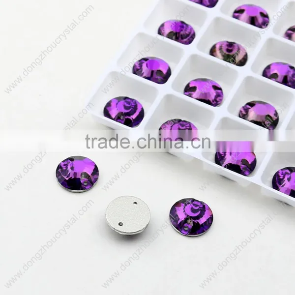 Hot Hot Hot! Fine Cut! Fine Transparency! Dongzhou High Quality Crystal Sew on Round Stones photo-5