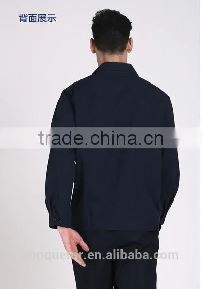 2015 New Fashion Deep Navy Technician Uniform Work Uniform photo-2