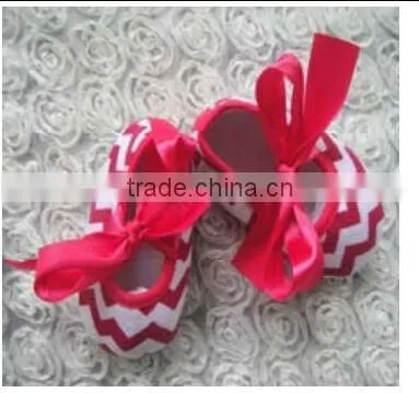 China Product and Low Price Wholesale Soft Chevron Soft Shoes for 0-15months Baby Kids for Summer and Spring photo-6