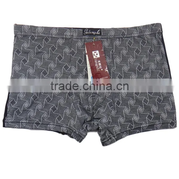 Free Size MenUnderwear Sexy Printing Bamboo Fabric Men Shorts Cheap Men Boxers photo-6