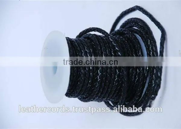 3mm Braided Leather Cords photo-4