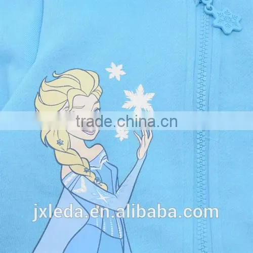 Soft Fleece Zip Print Hoodie Baby Girls, Infant Wear Wholesale Export, Babies Wear Suppliers photo-3