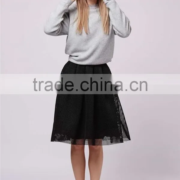High Quality Airtex Midi Skirts 2016 Summer Fashion Skirts Women Office Wear A Line Skirts photo-2